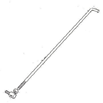 6/63 RIDE ON MOWER HEIGHT ADJUSTER CONNECTOR ROD WITH PIN